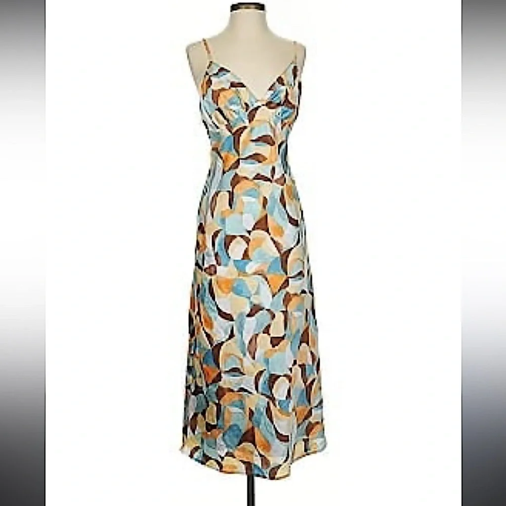 NWT Abercrombie & Fitch Ruched Satin Slip Maxi Dress Size L babydoll Y2K